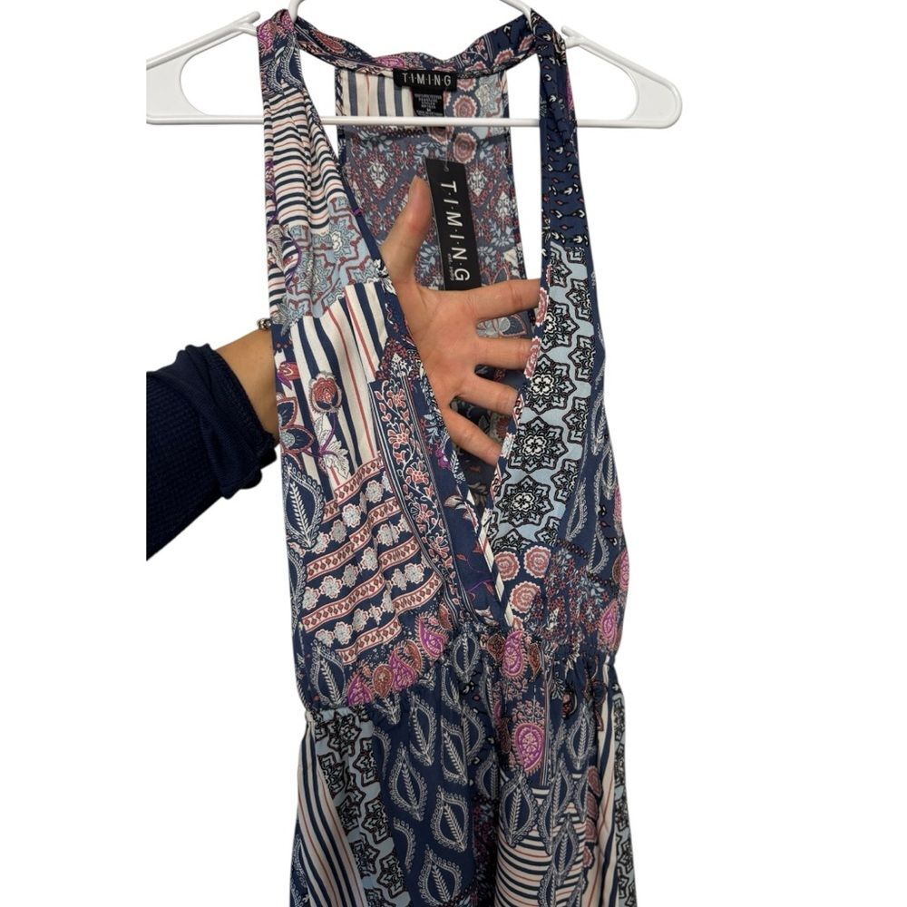 Timing Multicolor Patterned Cute Romper Medium - Picture 3 of 7